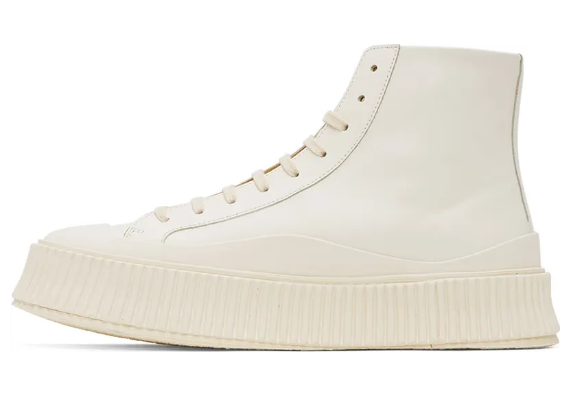 Jil Sander Off-White Vulcanized High-Top Sneakers (JI32536A-11560) (3)