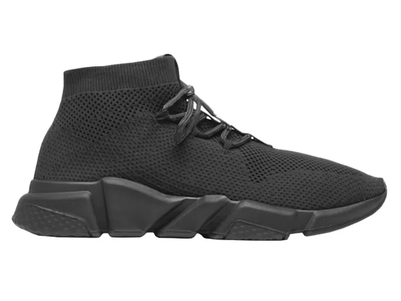 Balenciaga Speed Trainer Lace Up Black/Black (530356 W07U0 1000)