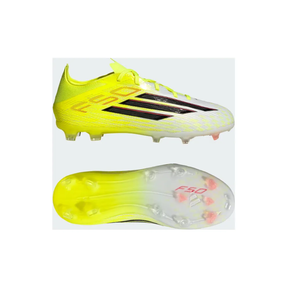 adidas F50 Elite Firm Ground Football Boots Kids “Team Solar Yellow 2 / Core Black / Lucid Red” (JR8965)