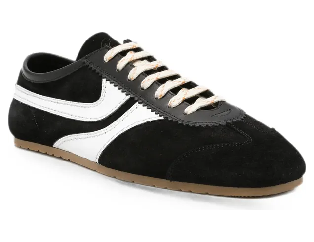 Dries Van Noten Suede-panelled Leather “Black/White” (0133 021700 998) (2)