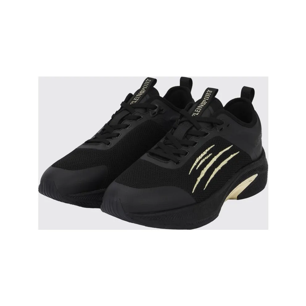 Plein Sport PS/Sprint-78 Two-Tone Mesh Trainers with Printed Logo Black (PAESUSC0778STE003N0202)