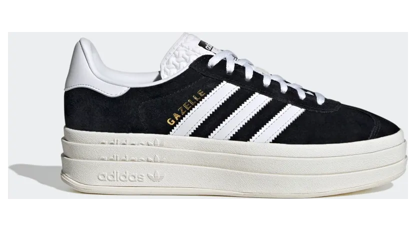 adidas Gazelle Bold “Core Black”: vertrautes Schwarz-Weiß, extra Höhe (2)