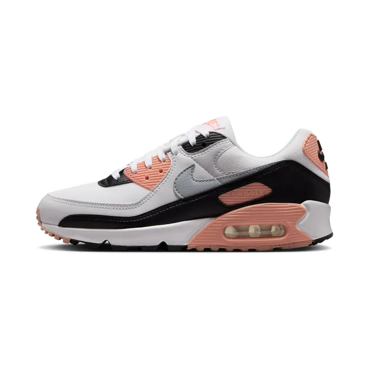Nike AIR MAX 90 ‘ APRICOT AGATE (W) “White / Black / Photon Dust / Wolf Grey” (DH8010-109)