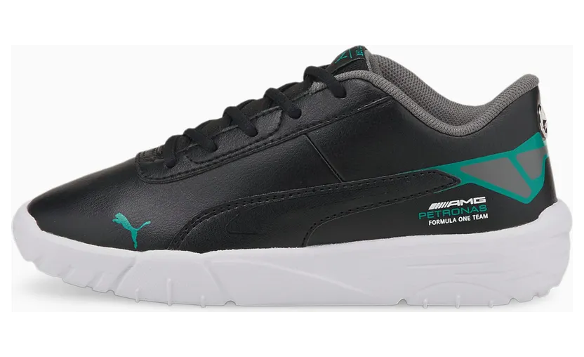 Puma Mercedes F1 Drift Cat Delta V Kinder Motorsportschuhe Schwarz/Grün (306921-04)