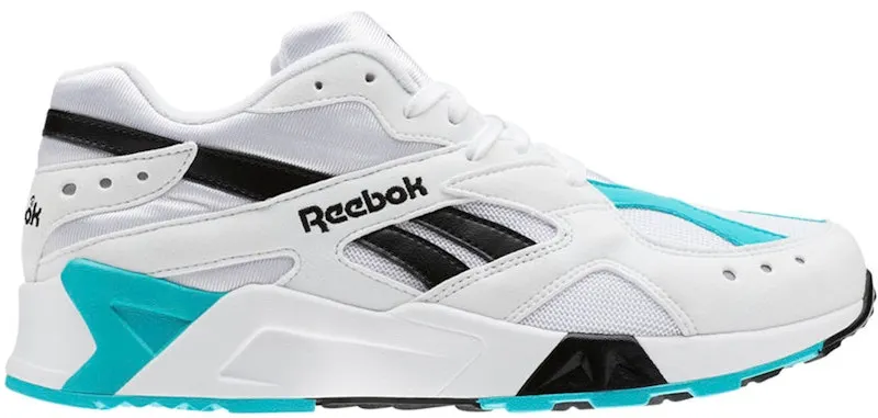 Reebok Aztrek White Solid Teal Black White/Solid Teal-Black (Other Brands Reebok)