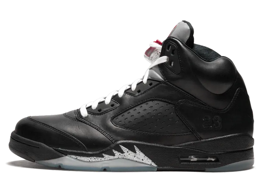 Air Jordan 5 Retro Premio ‘Bin23’ Black/Black-Metallic Silver (444844-001)