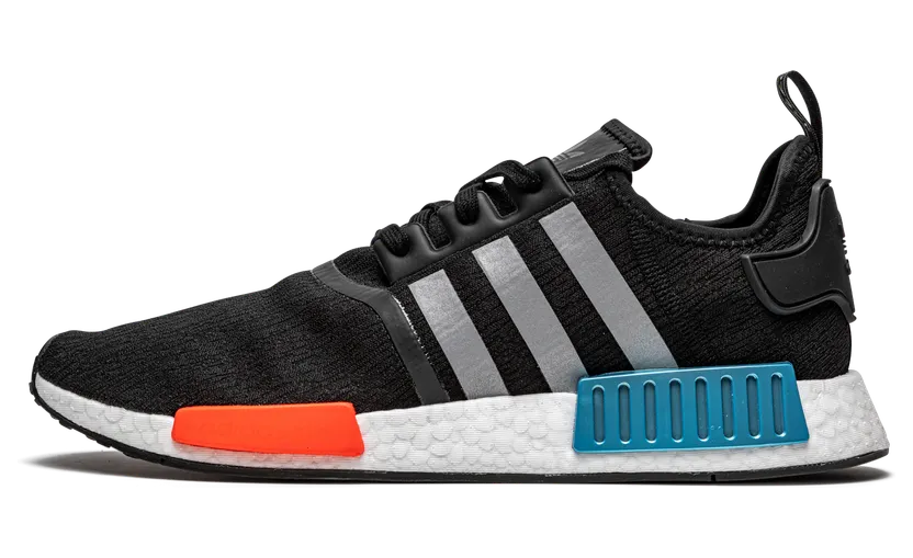 Adidas NMD_R1 ‘Black Solar Red’ Core Black/Silver Metallic/Solar Red (FY5727)
