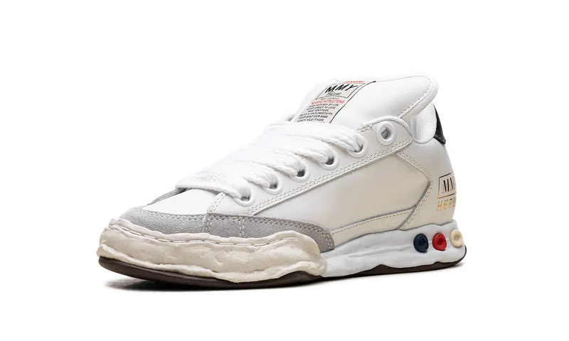 Maison Mihara Yasuhiro Puffer OG Sole Leather Low “WHITE” (A12FW712-WHT)