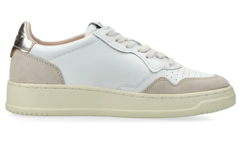 Autry Medalist Low W (leat / suede white / gold) – AULWLS75 (3)