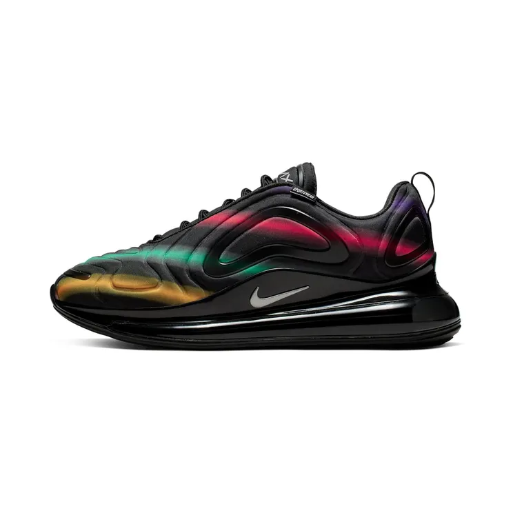 Nike Air Max 720 ‘Black Rainbow’ (2019) “Black / University Gold / Flash Crimson / Metallic Silver” (AO2924-023)