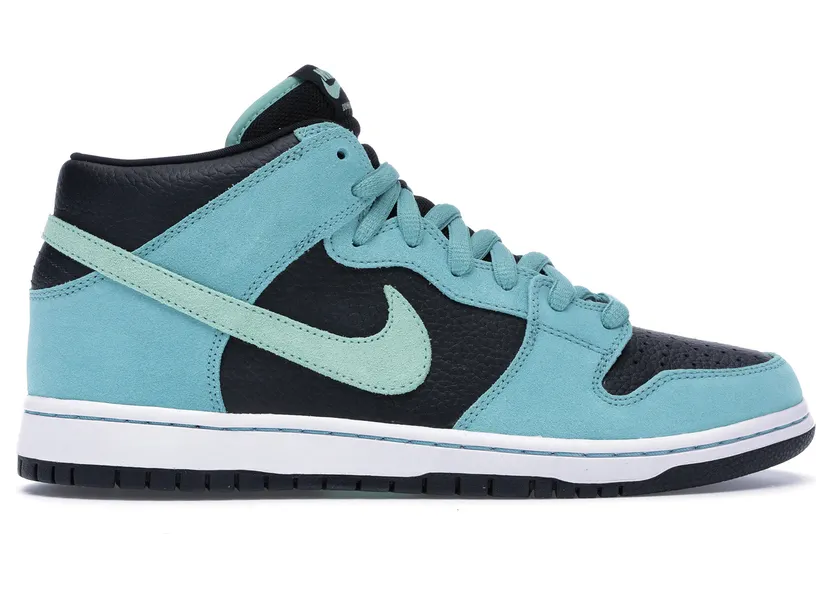 Nike Dunk Mid Pro SB ‘Sea Crystal’ Black/Medium Mint -Sea Crystal (314383-033)