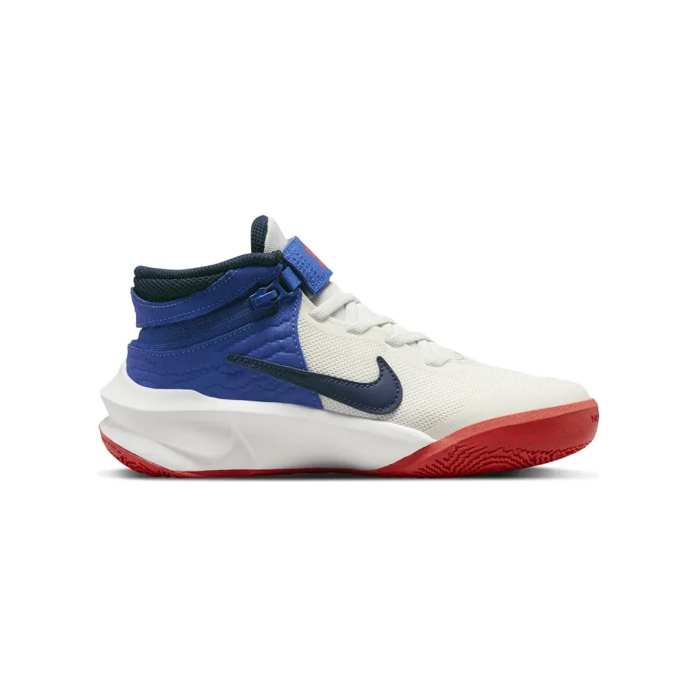 Nike Team Hustle D 10 FlyEase Older Kids’ Easy On/Off Basketball White (DD7303-103)