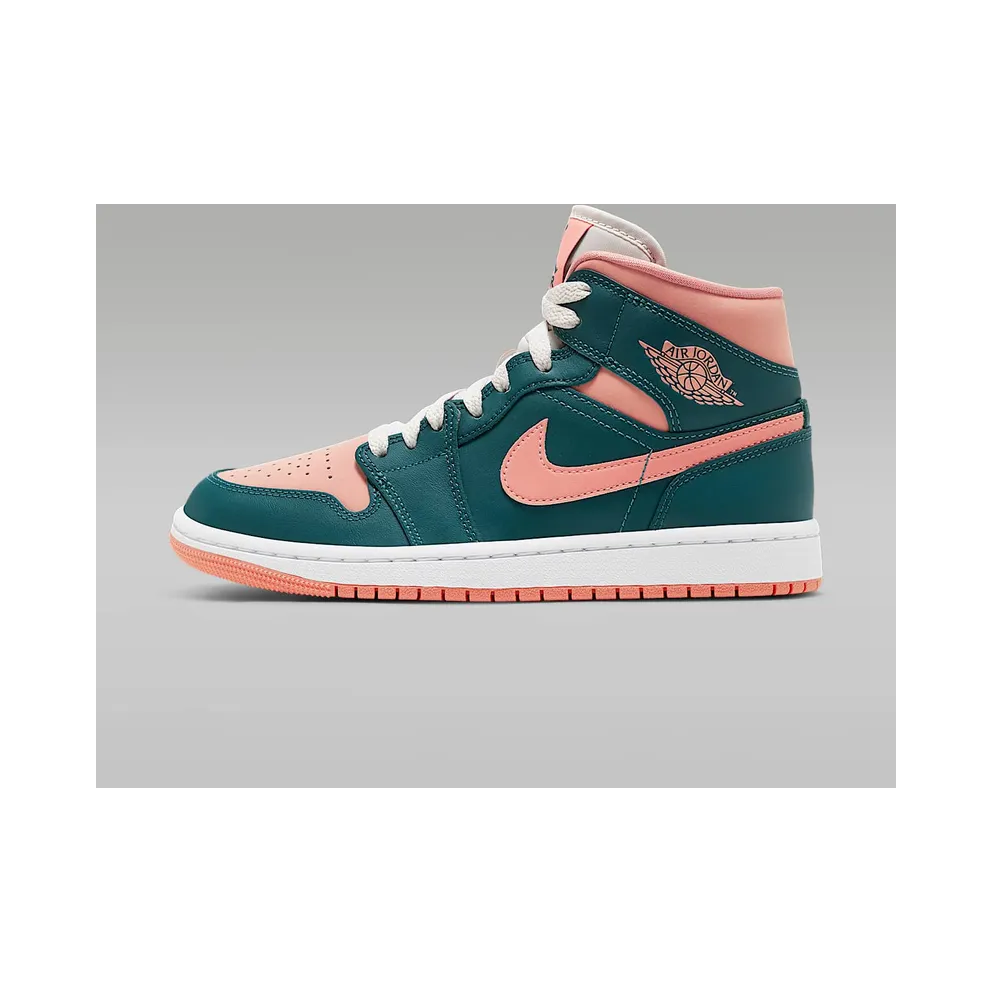 Jordan 1 Mid Dark Teal Green (W) (BQ6472-308)