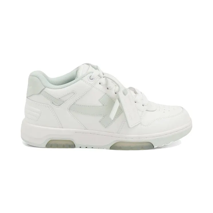 OFF-WHITE Out Of Office OOO Low Tops White Green Mint (OMIA189F24LEA0020151)