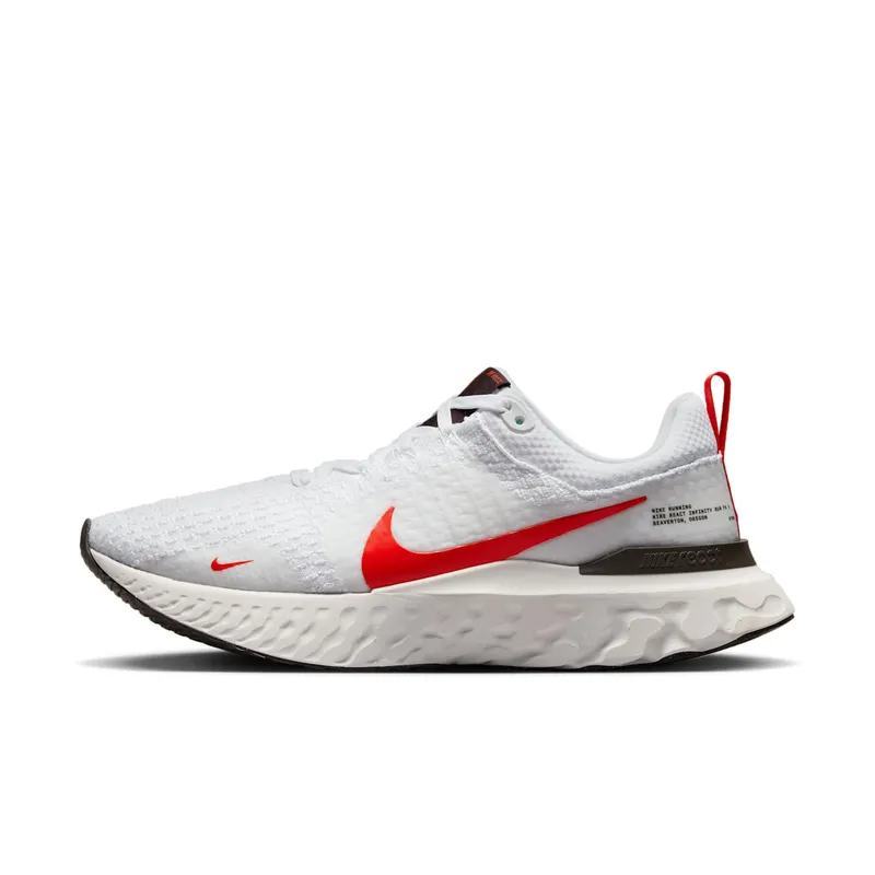Nike React Infinity Run Flyknit 3 White Light Crimson (DZ3014-100)