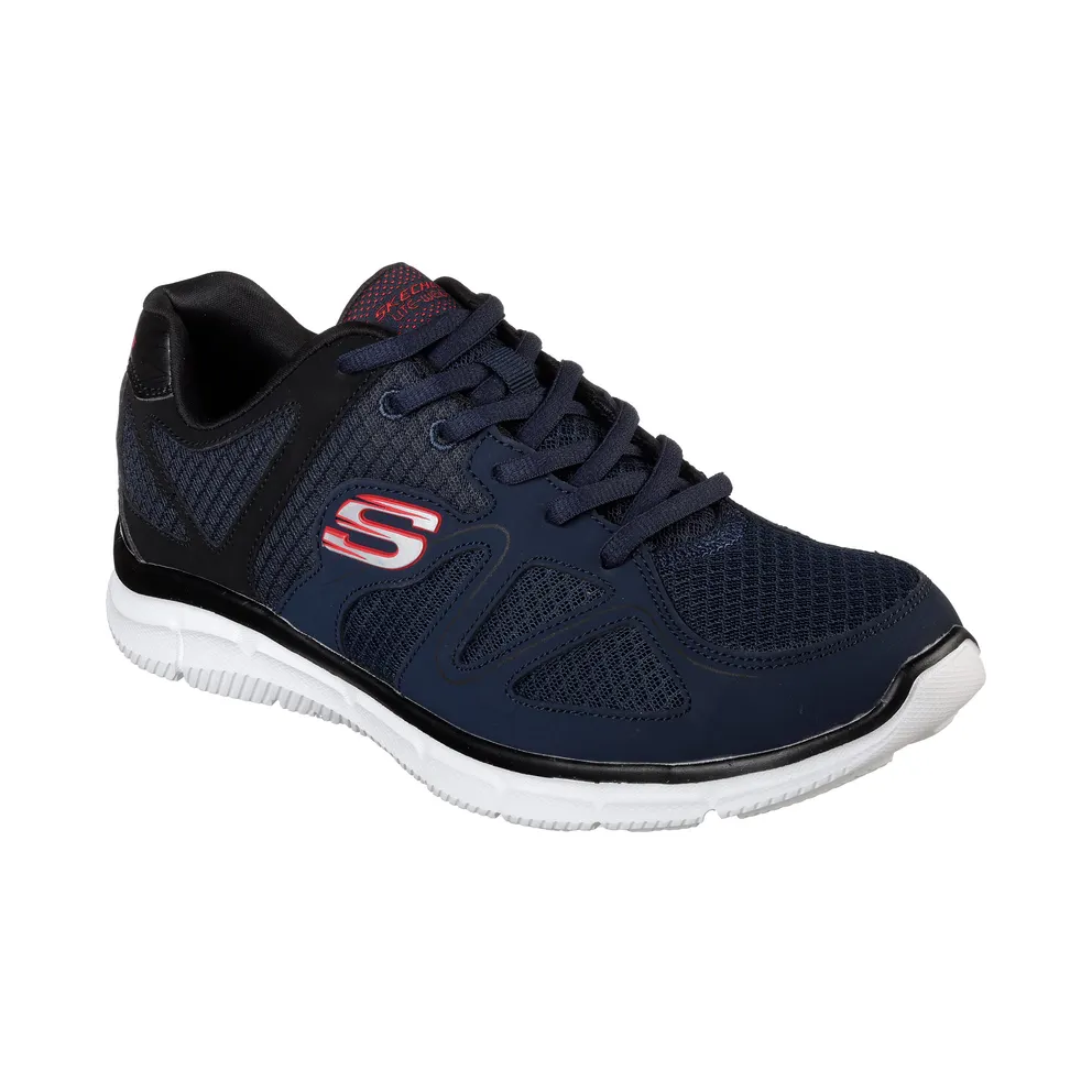 Skechers Satisfaction – Flash Point – Marine / Black – “Blue” (58350 NVBK)