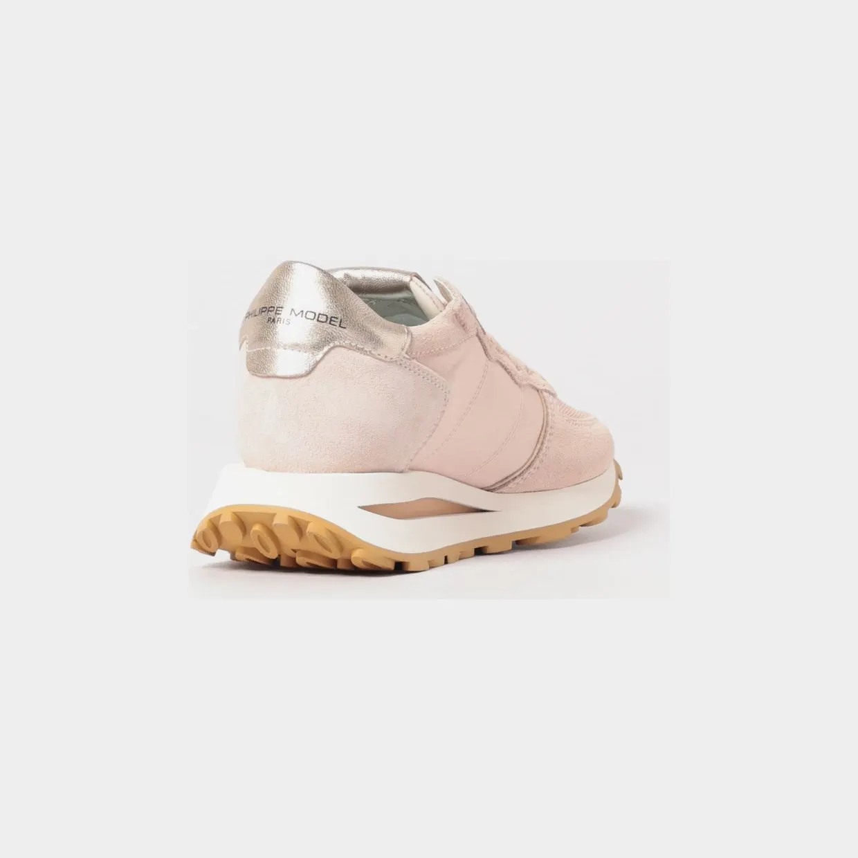 Philippe Model Tropez Haute Suede Sneakers Nude (TKLDW035) (2)
