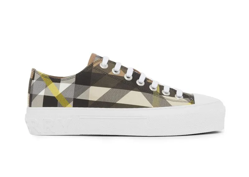 Burberry Exaggerated Check Cotton Sneakers Wheat (80642811)