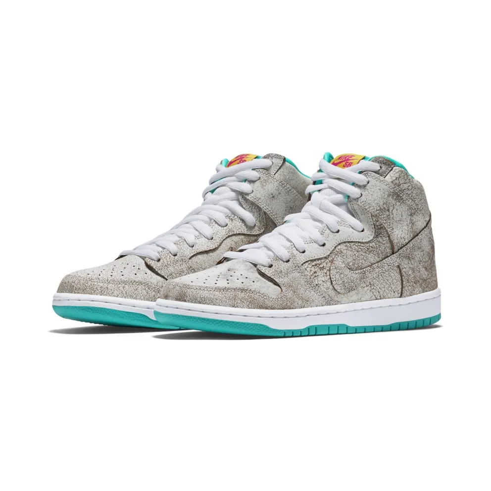 Nike Dunk SB High Flamingo White/White-Hyper Jade (313171-117)