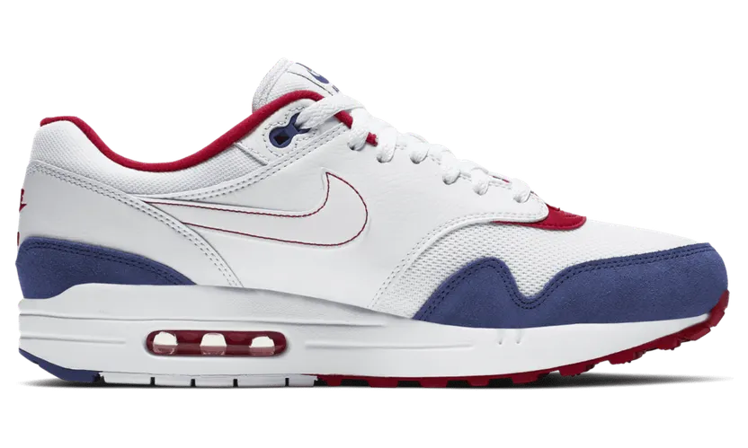 Nike Air Max 1 ‘USA’ White/White/Deep Royal Blue (CJ9927-100)