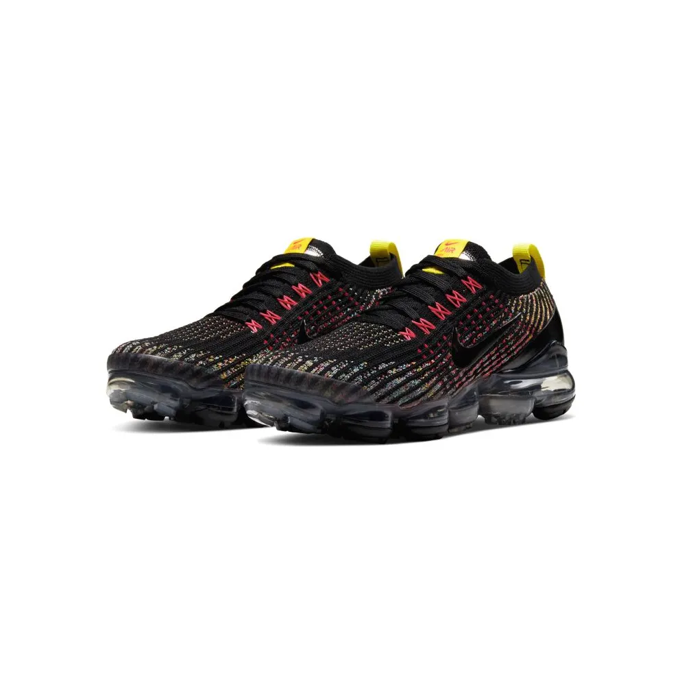 Nike Air VaporMax Flyknit 3 Black Multi-Color (W) Black/Blue Fury-Sonic Yellow-Black (AJ6910-009)