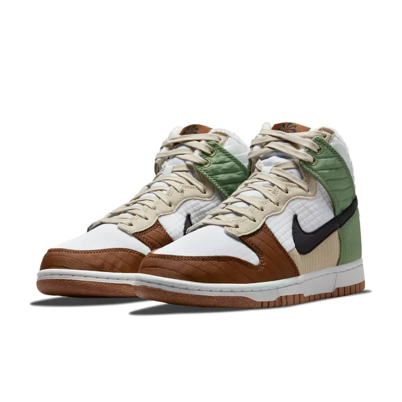 Nike Dunk High Toasty – “Summit White / Black / Oil Green / Rattan” (DN9909-100)