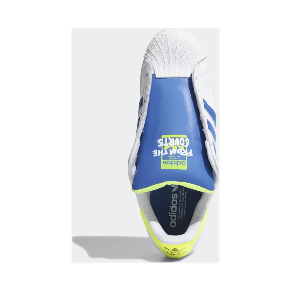 adidas Superstar Laceless White Blue Solar Yellow Cloud White/Blue/Soar Yellow (FV3020)