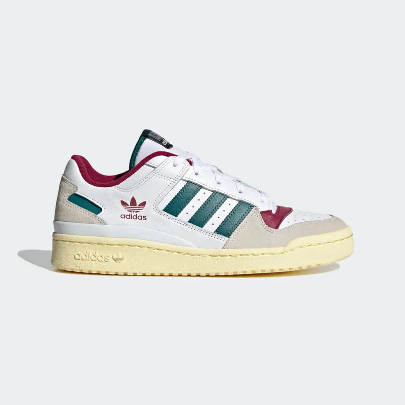 Adidas Forum Low CL Cloud White / Legacy Teal / Legacy Burgundy (HQ6874)