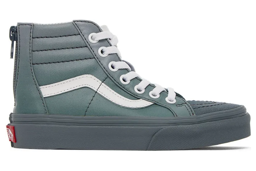Vans Kids Gray Sk8-Hi Zip Little Kids Sneakers (VN0A5ELFGRY)