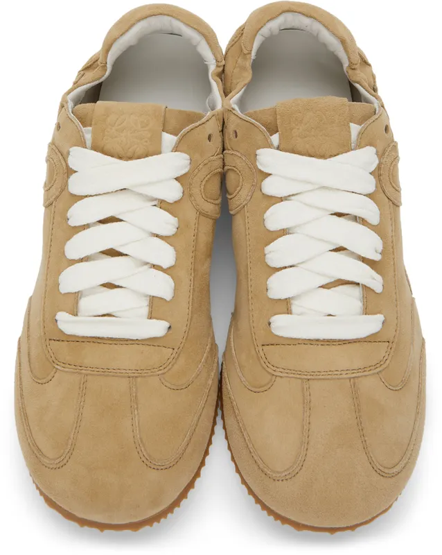 Loewe Beige Suede Ballet Runner Sneakers (L814282X39)