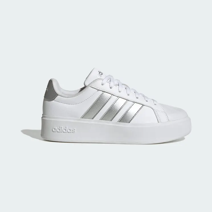 adidas Streettalk Bold “Cloud White / Silver Metallic / Core Black” (KJ3857)