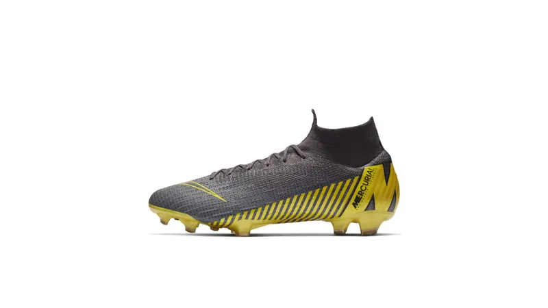 Nike Mercurial Superfly 6 Elite FG Thunder Grey Thunder Grey/Dark Grey/Yellow (AH7365-070)
