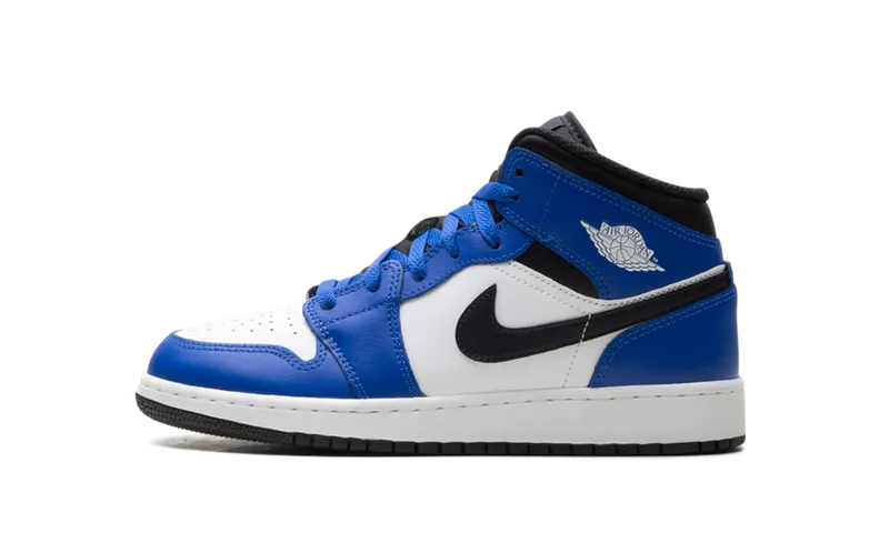 Jordan 1 Mid GS “Game Royal White Black” (DQ8423-402)