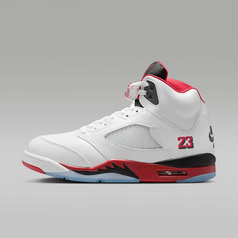 Jordan Air Jordan 5 “White/Fire Red/Black” (HQ7978-101)