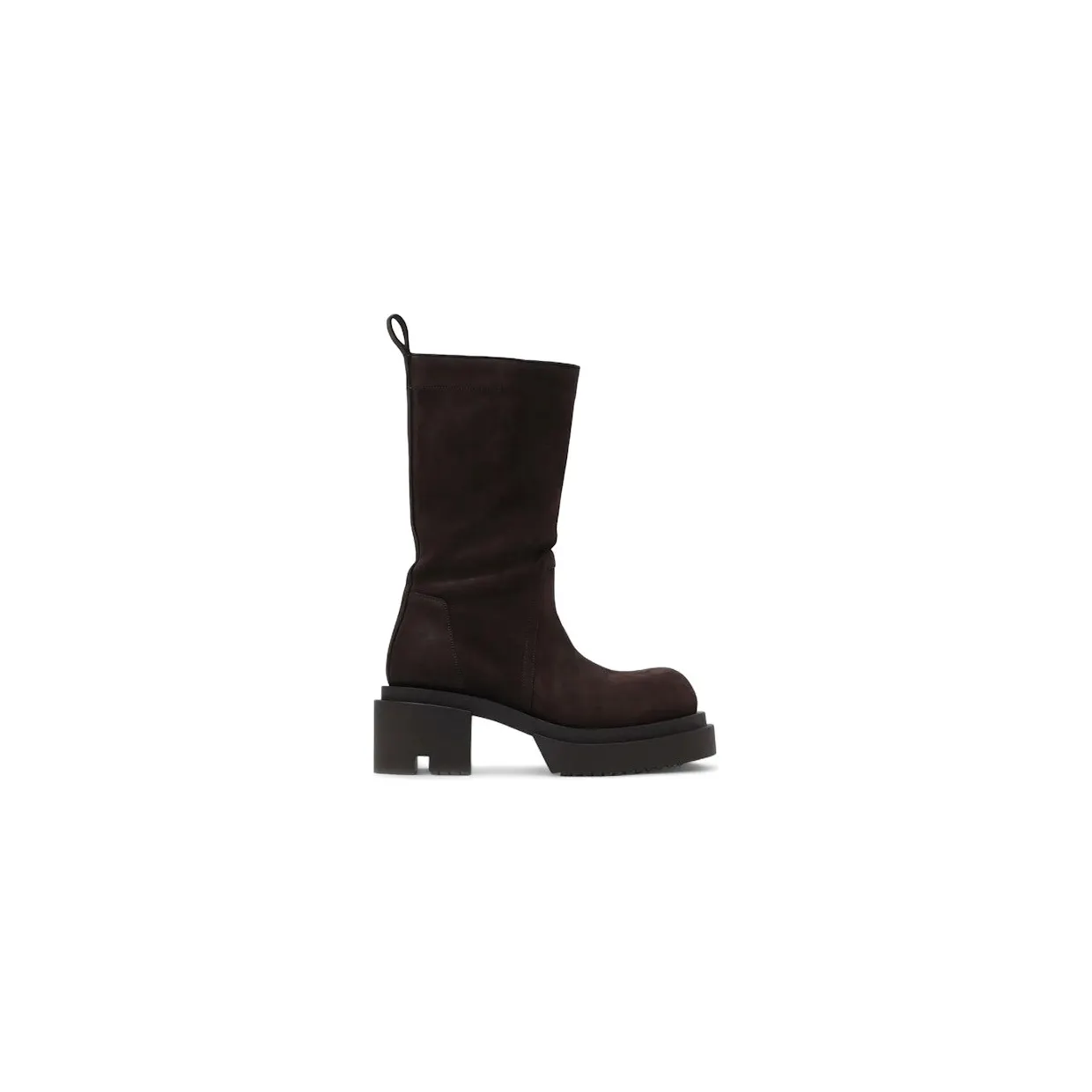 Rick Owens Concordians Calf Pull On Bogun Boot Brown (RP02E4834 LWN 04)