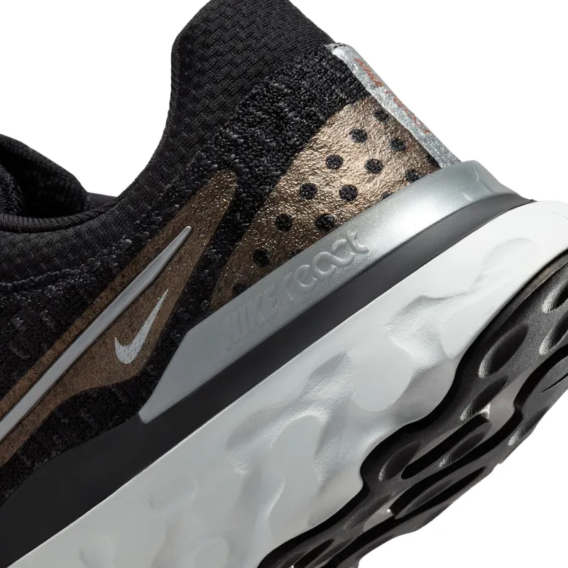 Nike React Infinity Run Flyknit 3 Black Metallic Copper (DD3024-009)