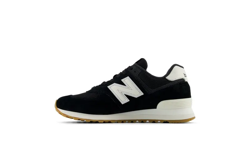 New Balance 574 Black White Gum Brown (U574RAB)