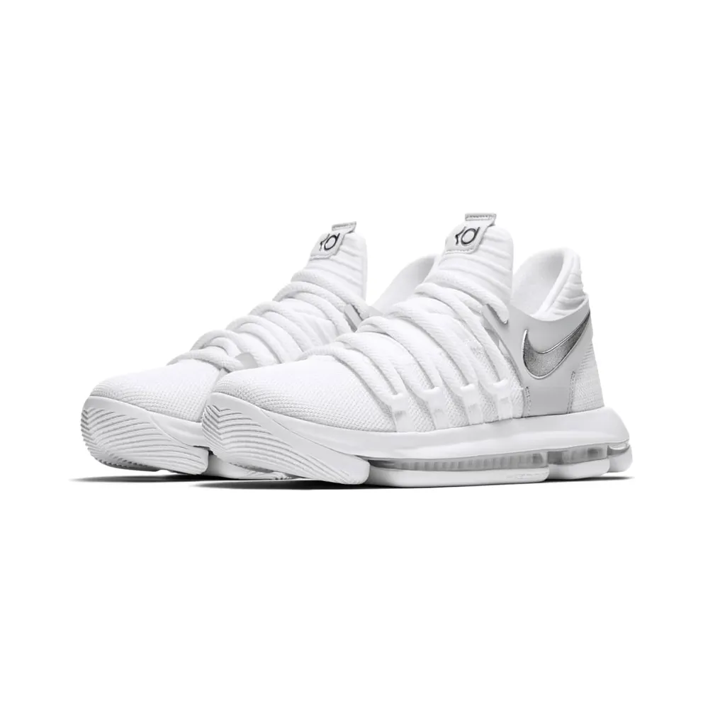 Nike KD 10 Still KD (GS) White/Chrome-Pure Platinum (918365-100)