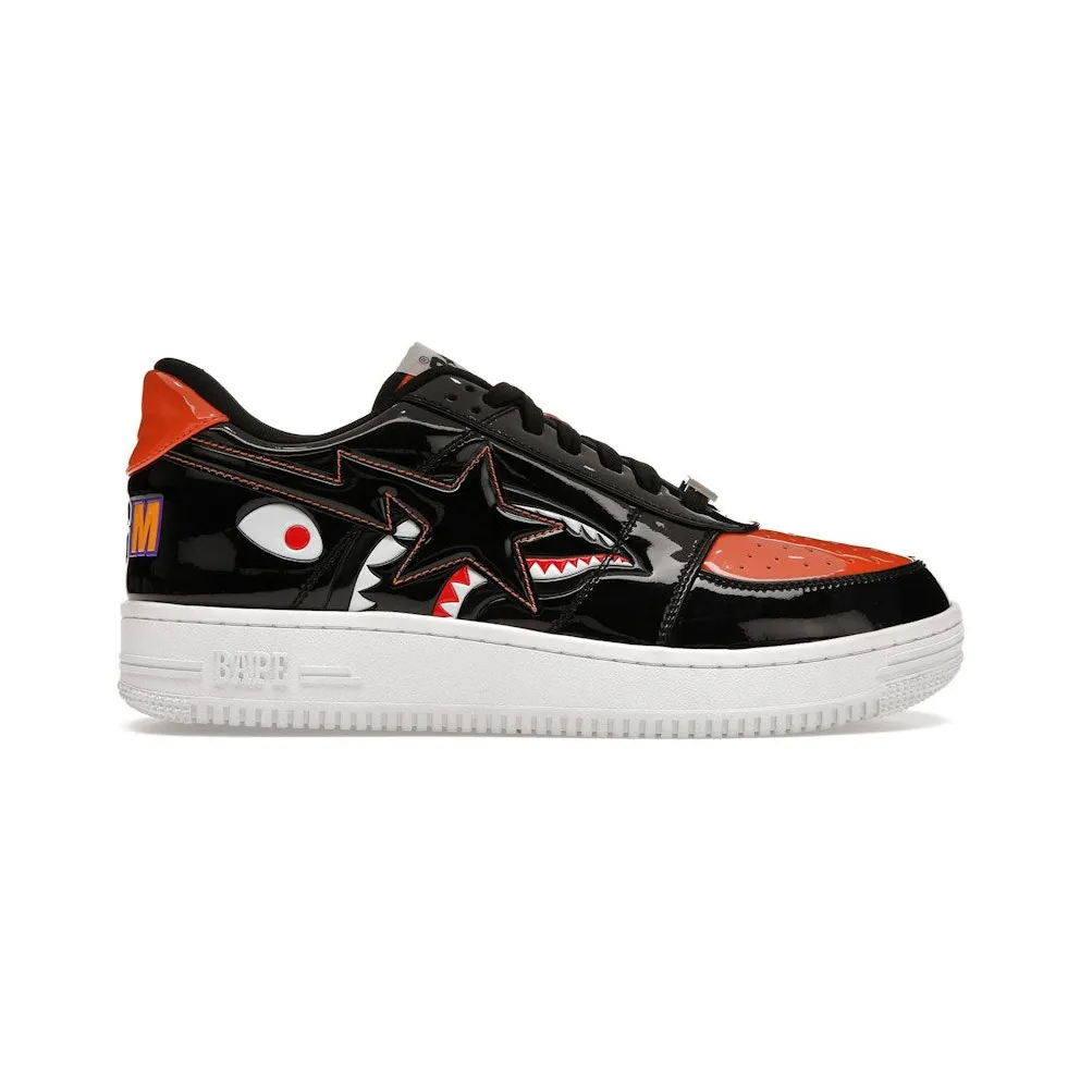 A Bathing Ape Bape Sta Low Mad Shark Black Orange (1H30191005-BLK)
