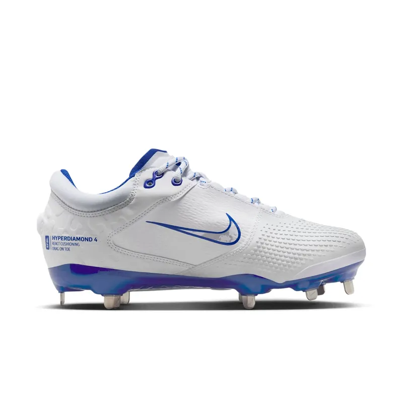Nike Hyperdiamond 4 Elite White Pure Platinum Hyper Royal (FZ0923-101)