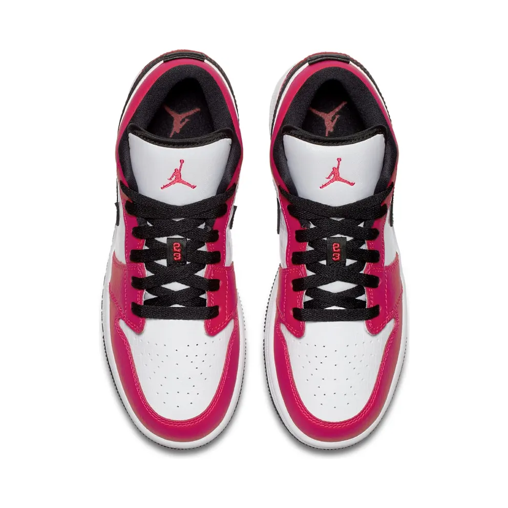 Jordan 1 Low Rush Pink (GS) Rush Pink/White-Black (554723-600)