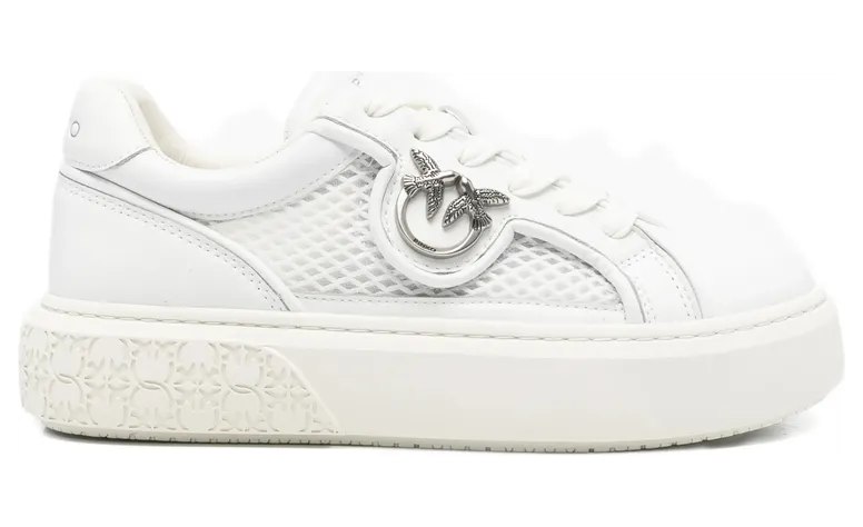 Pinko Yoko Appliqué Platform “White” (SS0181P132 YOKO 33 Z1B)