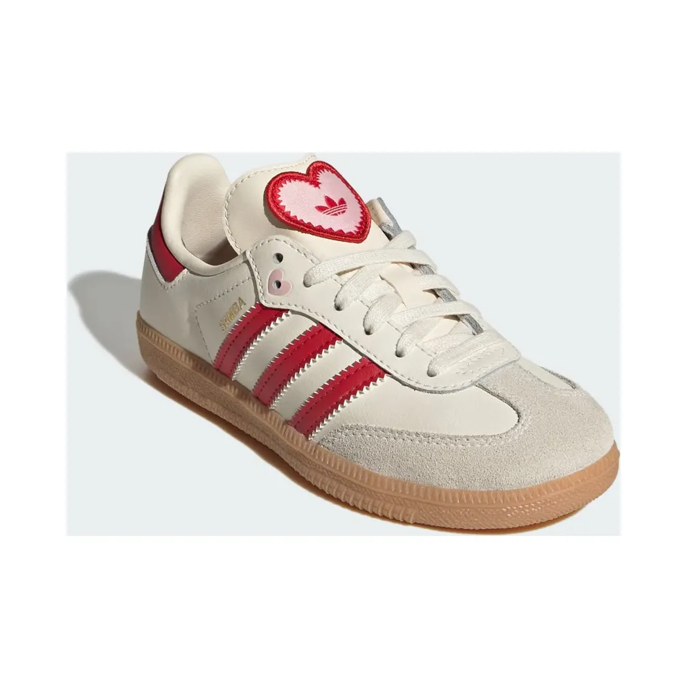 Adidas SAMBA OG Shoes Cream White / Better Scarlet / Gum (KI6681)
