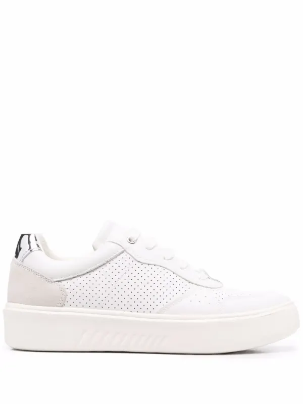 Geox Nhenbus leren – White (D258DA08554)