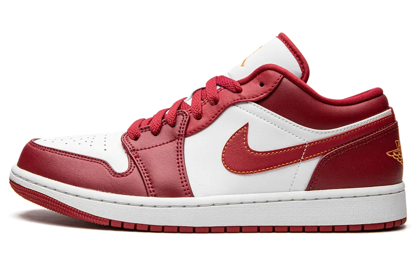 Jordan 1 Low Cardinal Red (GS) – “White / Red” (553560-607)