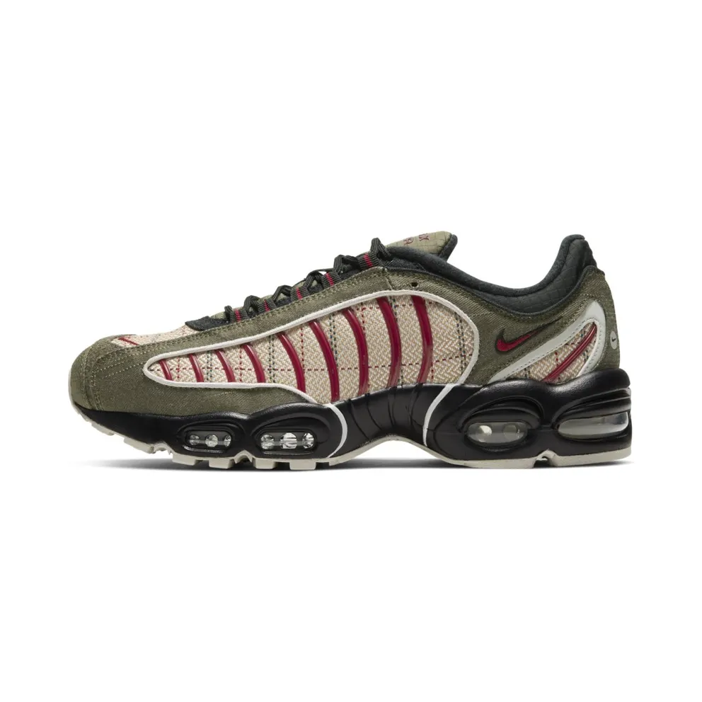 Nike Air Max Tailwind 4 Plaid Olive Olive Canvas/Team Red-Brown (CT1197-001)