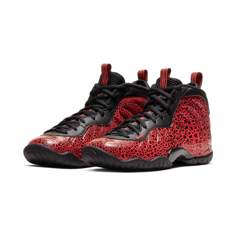 Nike Air Foamposite One Cracked Lava (GS) Black/Bright Crimson (644791-012)