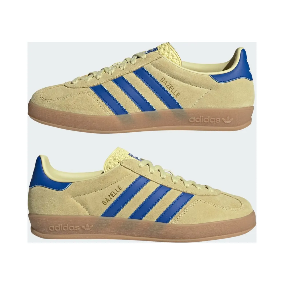 Adidas Gazelle Indoor Powder Yellow / Royal Blue / Cloud White (JH5406)