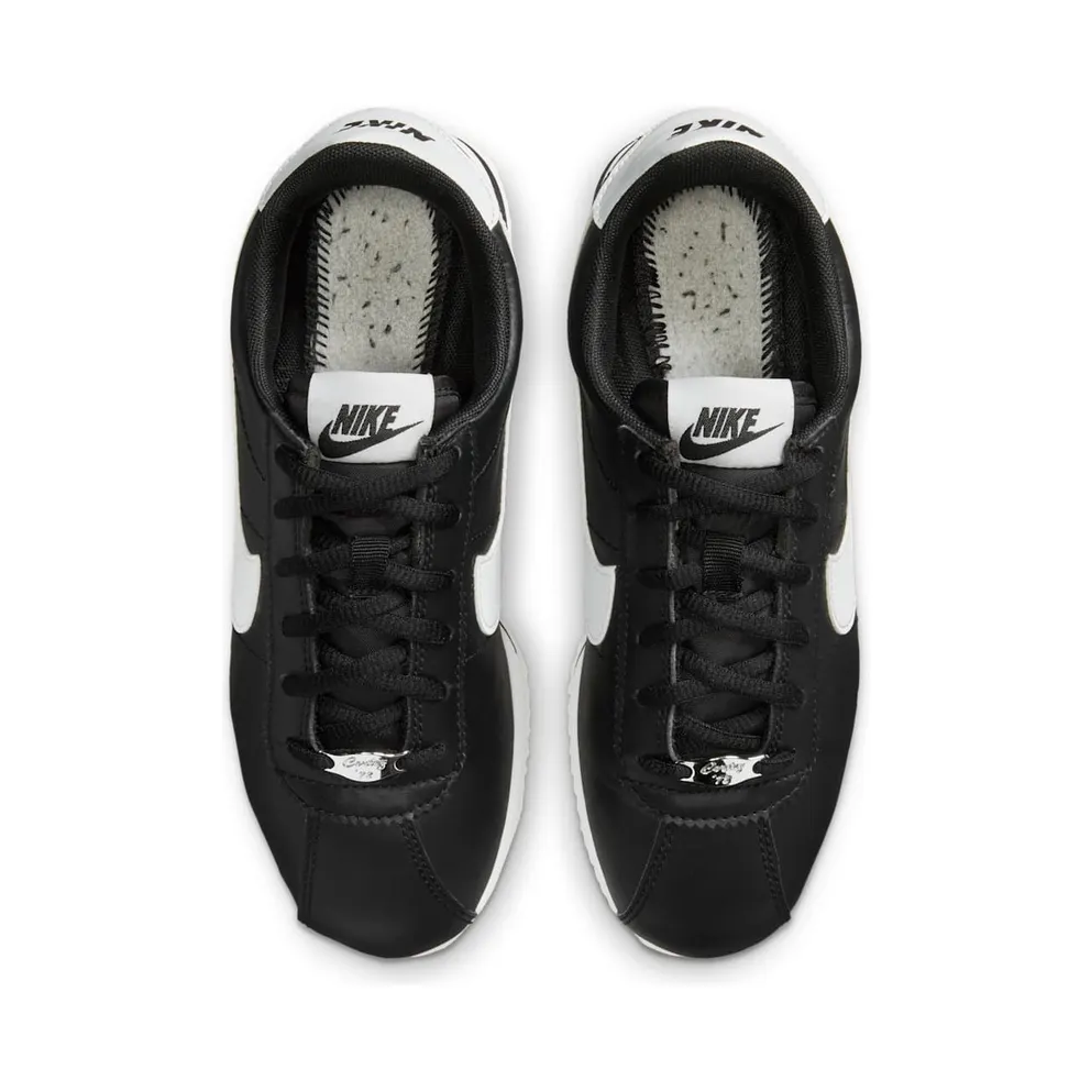 Nike Cortez Basic Leather Black White (GS) Black/White (904764-001)