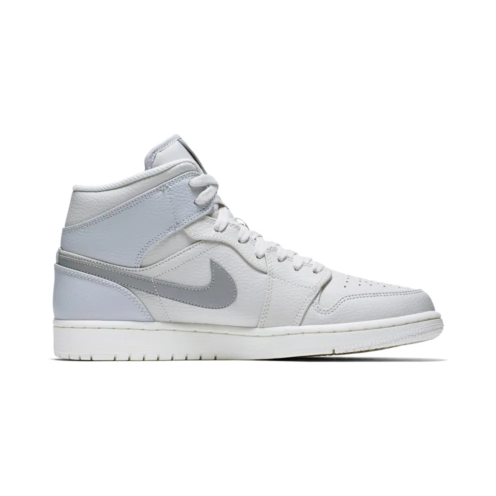 Jordan 1 Mid Light Bone Light Bone/Grey Fog-Reflect Silver (852542-003)